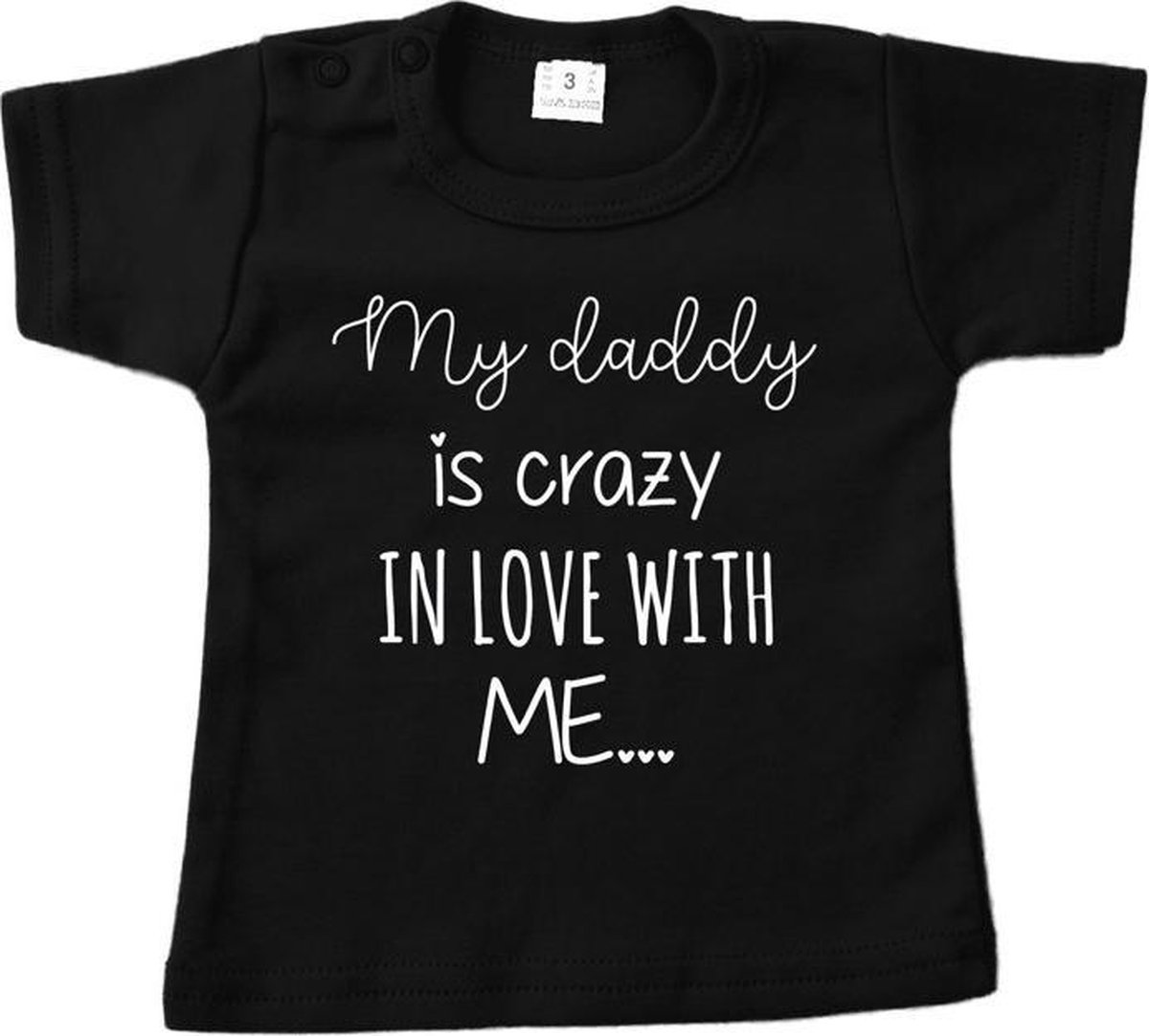 Shirt met tekst kind-leuk shirt papa-Maat 104