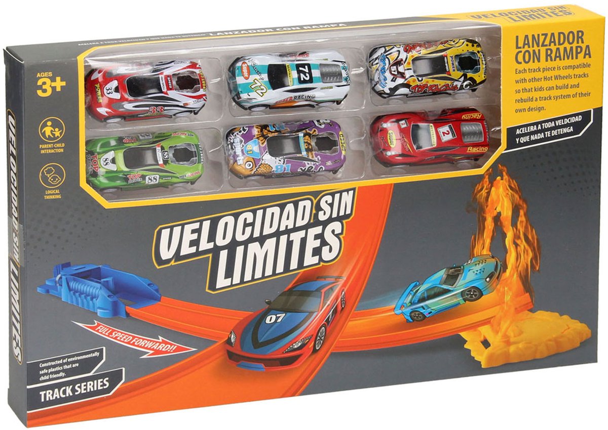 Afschiettrack met Autos