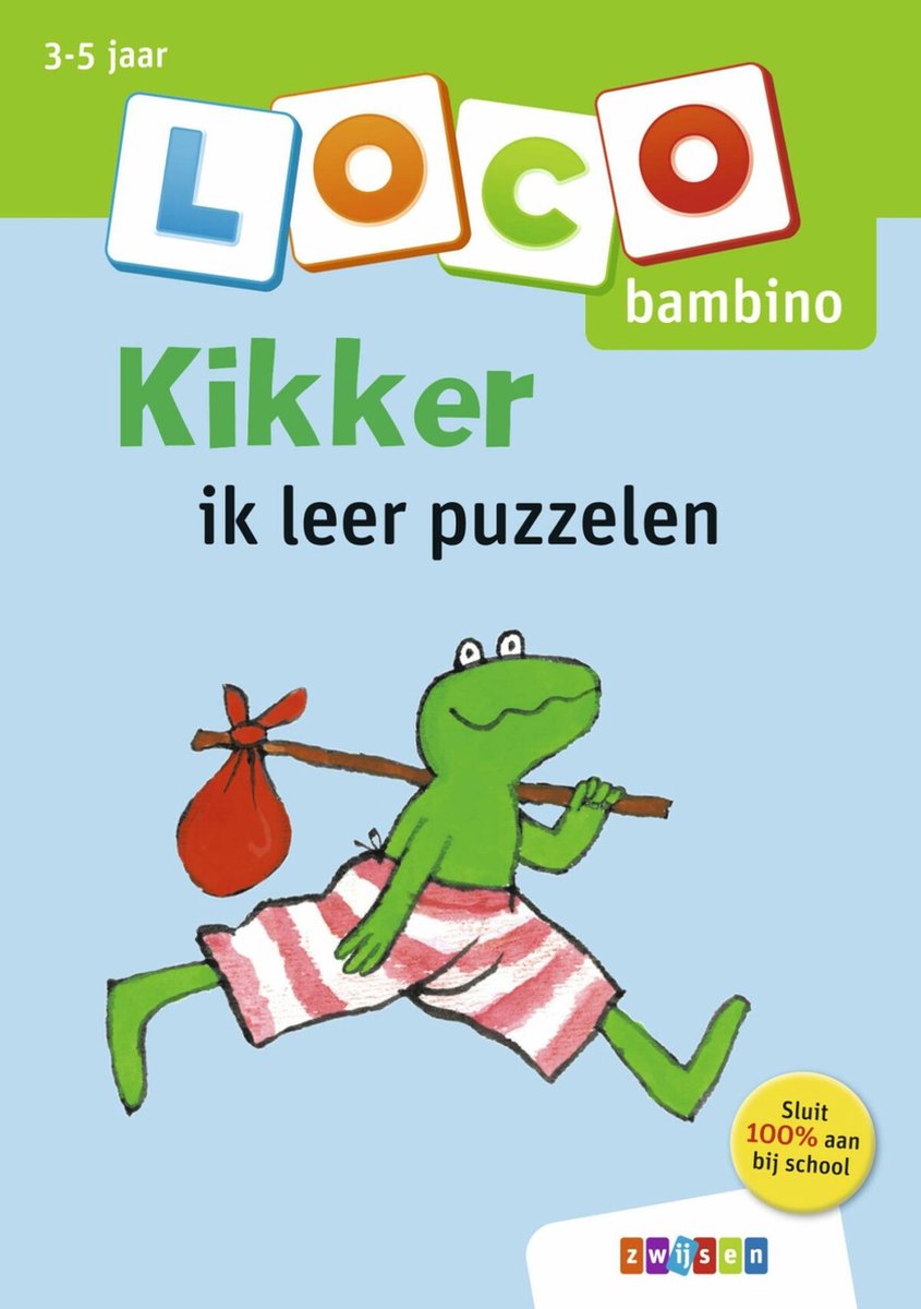 Loco Bambino  -  Kikker ik leer puzzelen 3-5 jaar