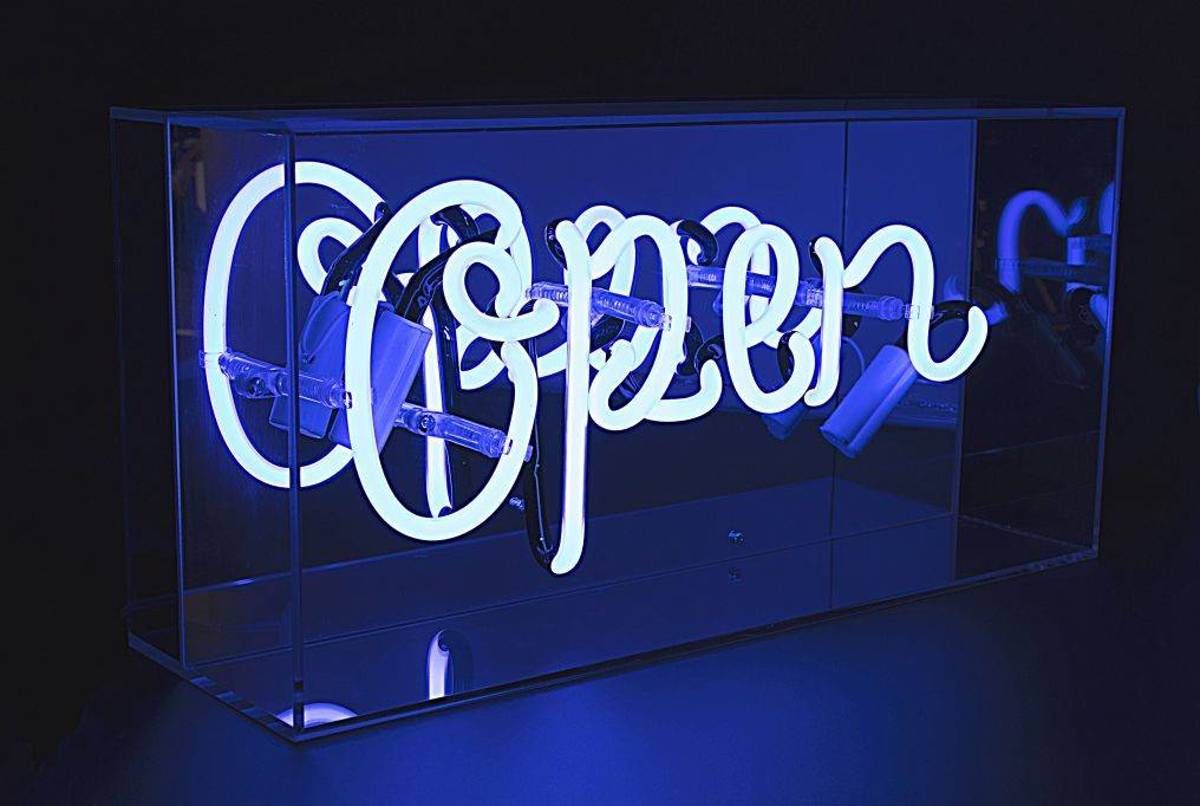 Plexi Neon Sign Box Open -  