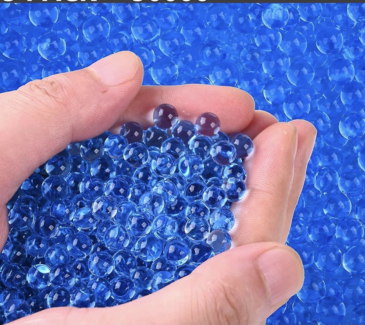 Locus Amicus Orbeez - water absorberende balletjes - waterballetjes - water beads - blauw - 7/8mm - 10.000