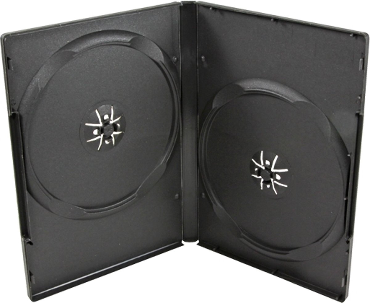 DVD double case - 5 stuks / zwart