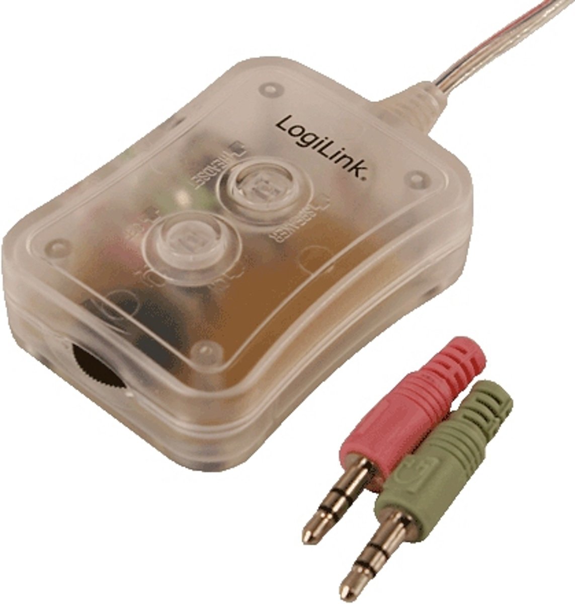 LogiLink Audio Switch 2-Port Desktop Mini 3,5 mm 3,5 mm Multi kleuren