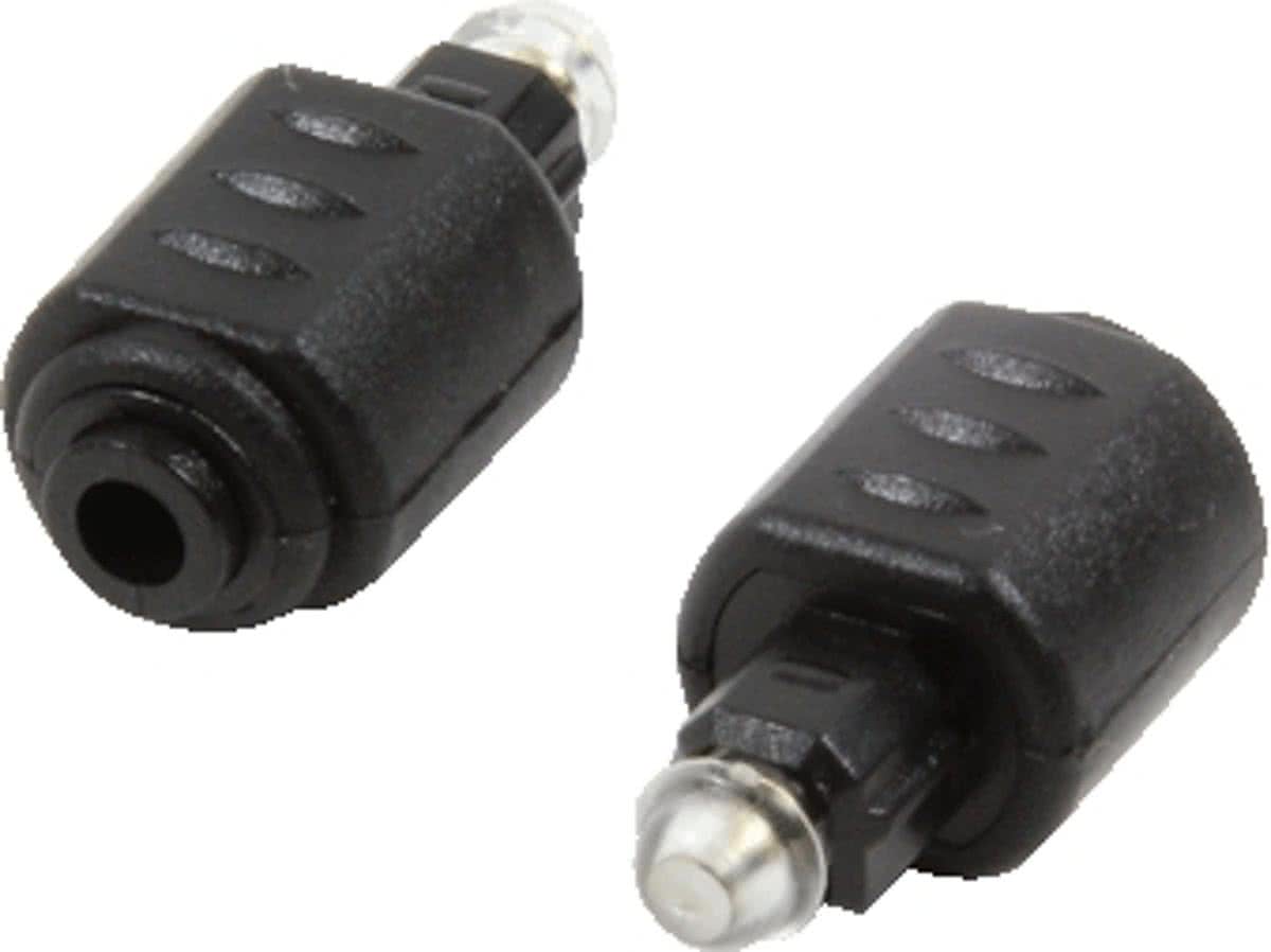 LogiLink CA1016 Toslink Toslink 3.5 mm Mini Zwart kabeladapter/verloopstukje