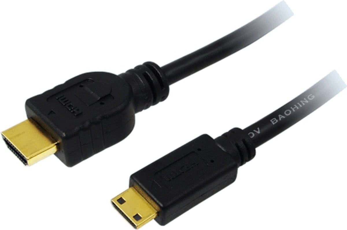 LogiLink CH0022 1.5m HDMI Mini-HDMI Zwart HDMI kabel