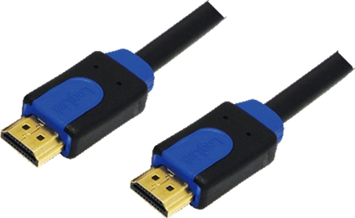 LogiLink CHB1102 HDMI kabel 2 m HDMI Type A (Standard) Zwart, Blauw