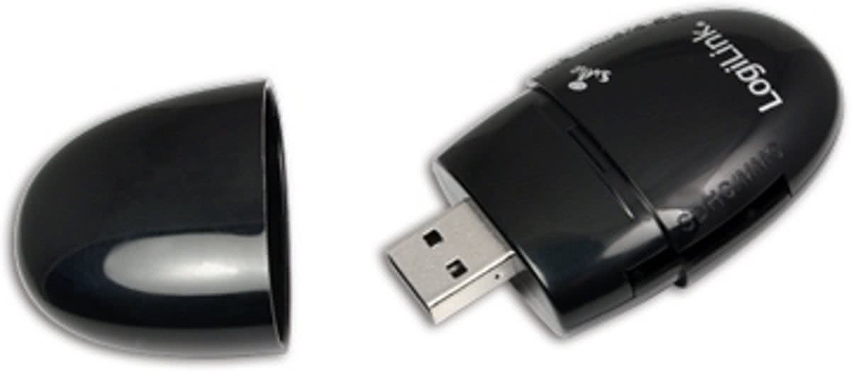 LogiLink CR0031 USB 2.0 Zwart geheugenkaartlezer