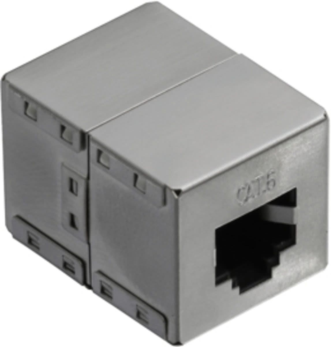 LogiLink NP0054 RJ45 RJ45 Grijs kabeladapter/verloopstukje