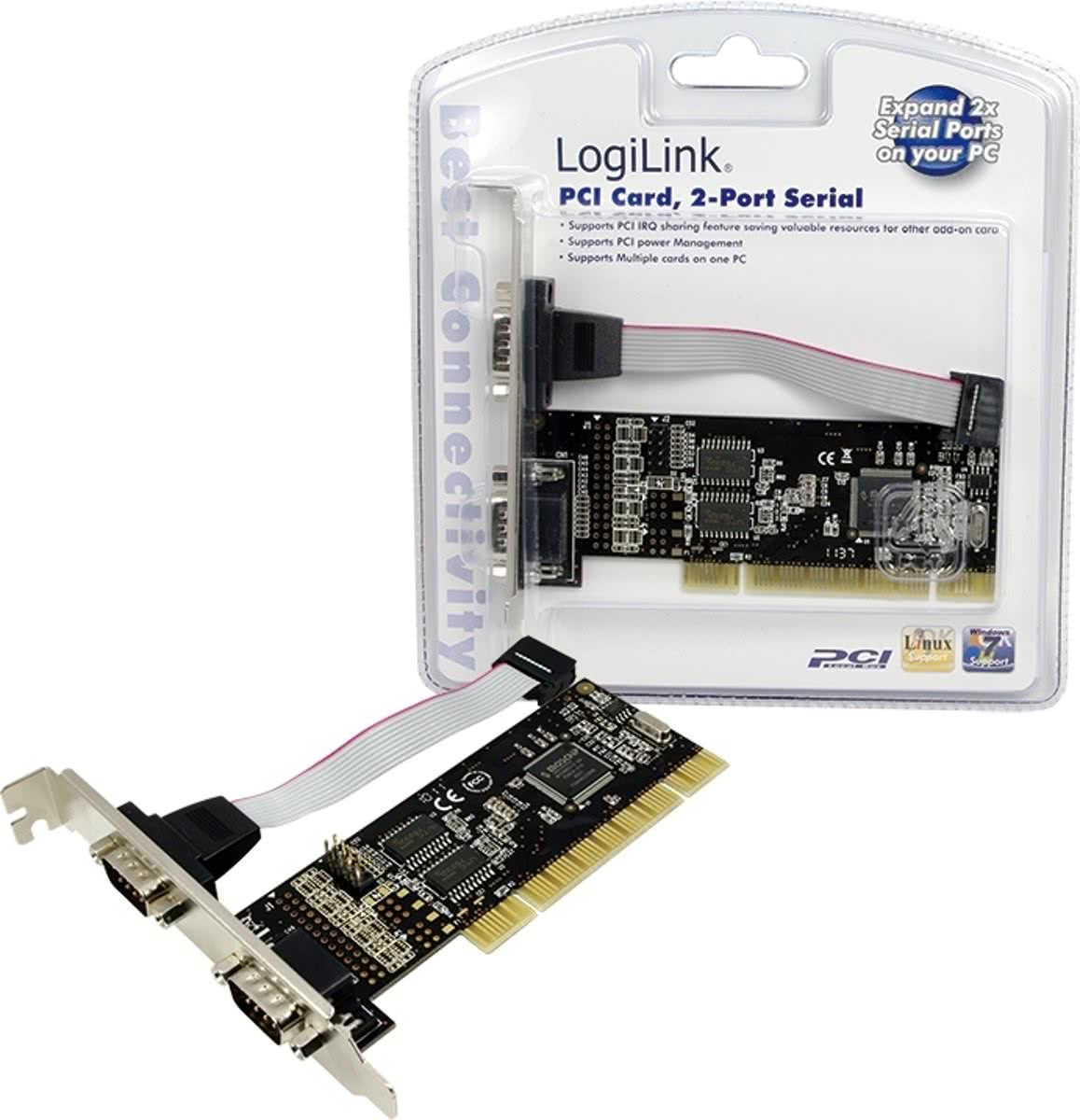 LogiLink PCI Serial card interfacekaart/-adapter