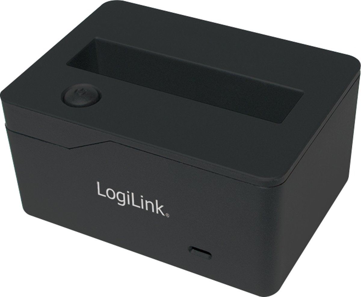 LogiLink QP0025 USB 3.0 (3.1 Gen 1) Type micro-B Zwart HDD/SSD-dockingstation