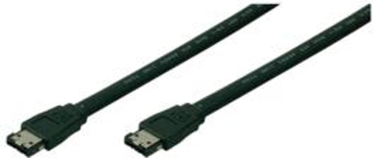 LogiLink SATA-kabels eSATA Cable w/ Clip, 150 cm