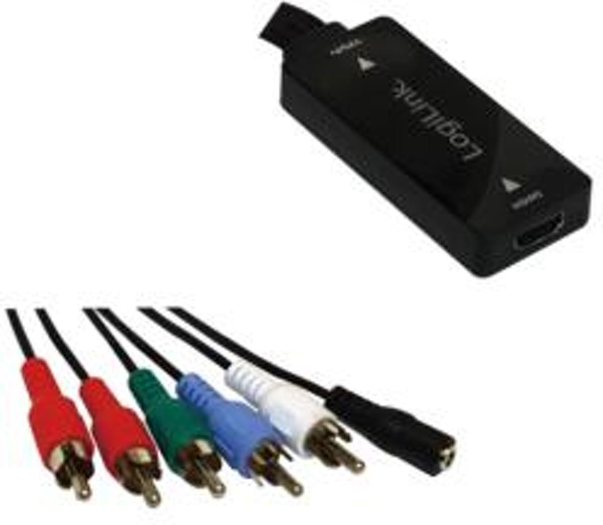 LogiLink kabeladapters/verloopstukjes HDMI/YPbPr 3.5mm