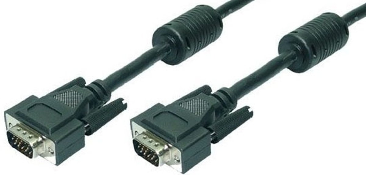 Logilink - VGA (D-Sub) naar VGA (D-Sub) - 3 m - Zwart