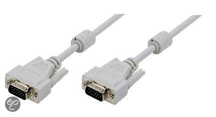 Logilink - VGA (D-Sub) naar VGA (D-Sub) - 5 m - Grijs