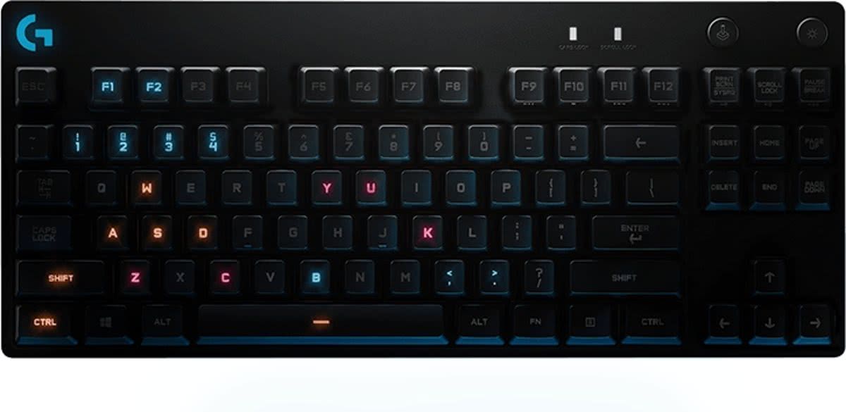 Logitech G Pro USB QWERTY Amerikaans Engels Zwart toetsenbord