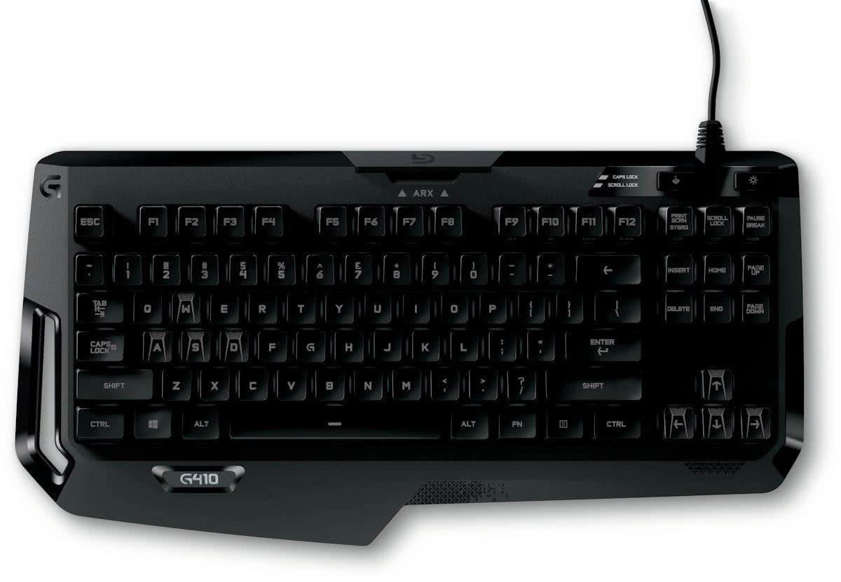 Logitech G410 Atlas Spectrum USB QWERTY Brits Engels Zwart toetsenbord