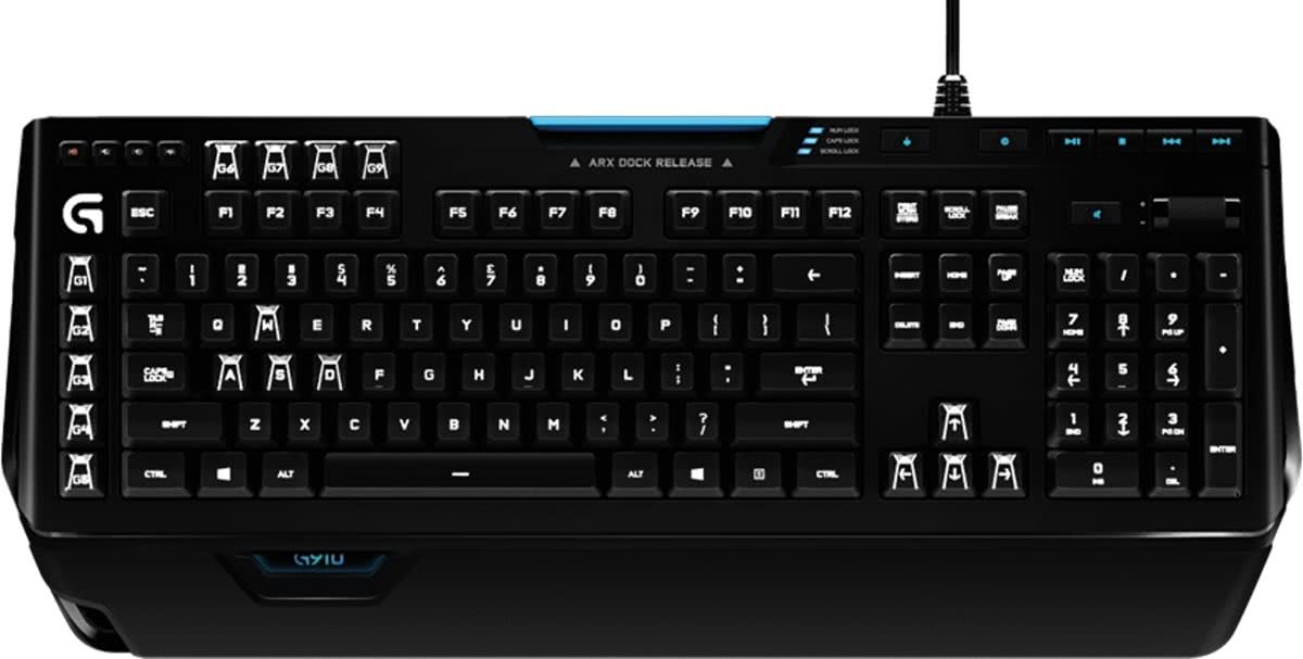 Logitech G910 USB QWERTY Brits Engels Zwart toetsenbord