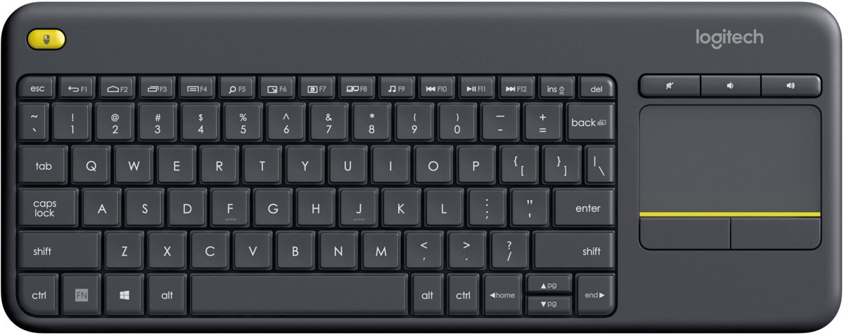 Logitech K400 Plus - QWERTY Toetsenbord - Zwart