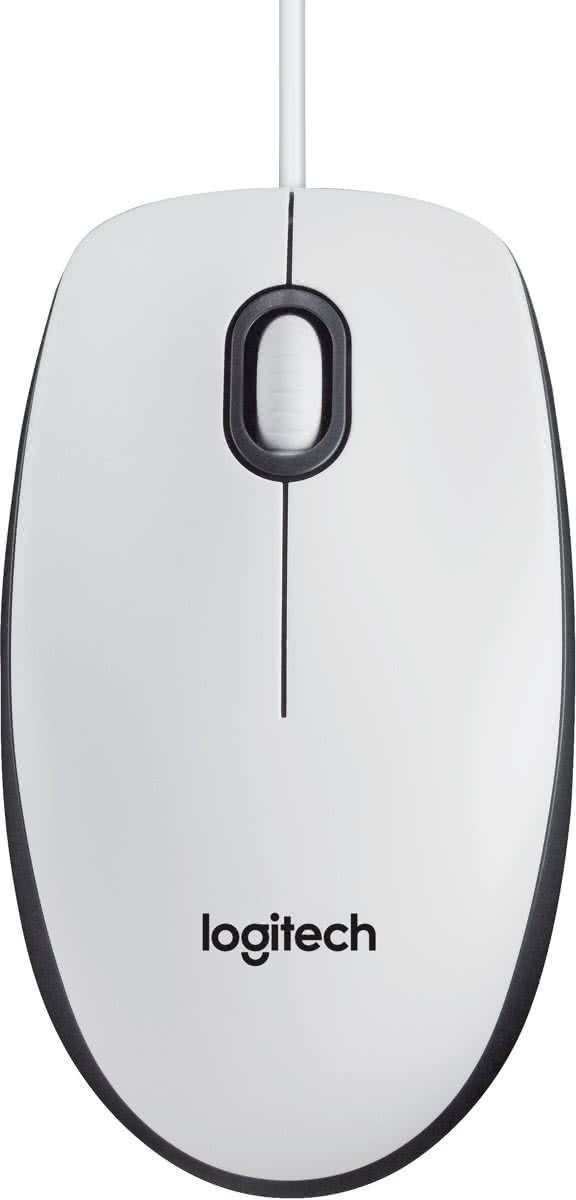 Logitech M100 - Muis - Wit