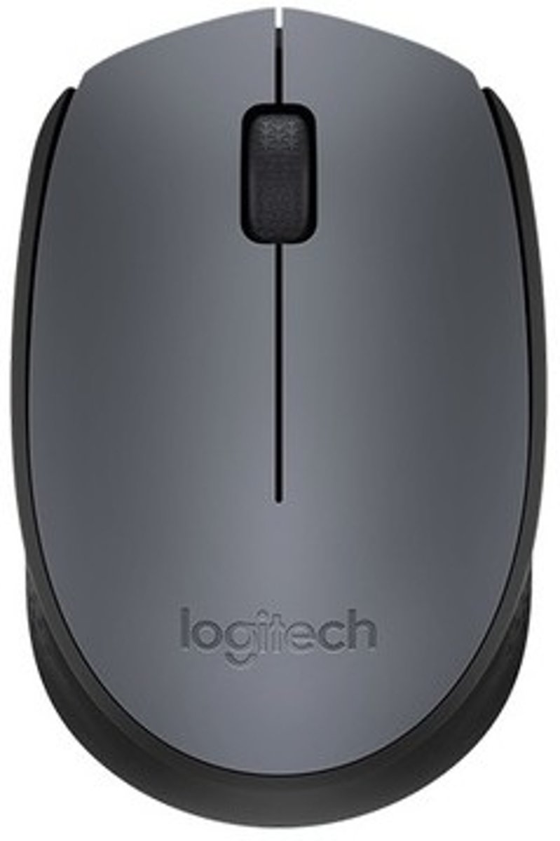 Logitech M170 muis RF Draadloos Optisch 1000 DPI Ambidextrous Zwart, Grijs