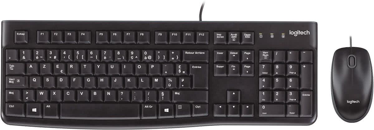 Logitech MK120 - Toetsenbord en Muis - Qwerty