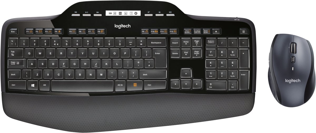 Logitech MK710 RF Draadloos QWERTY Brits Engels Zwart