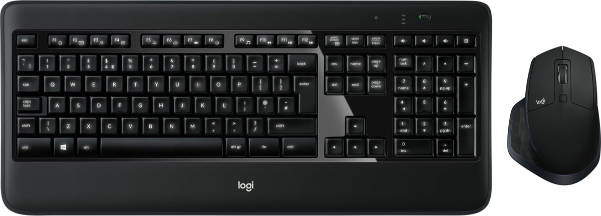 Logitech MX900 PERFORMANCE toetsenbord RF Wireless + Bluetooth QWERTY UK International Zwart