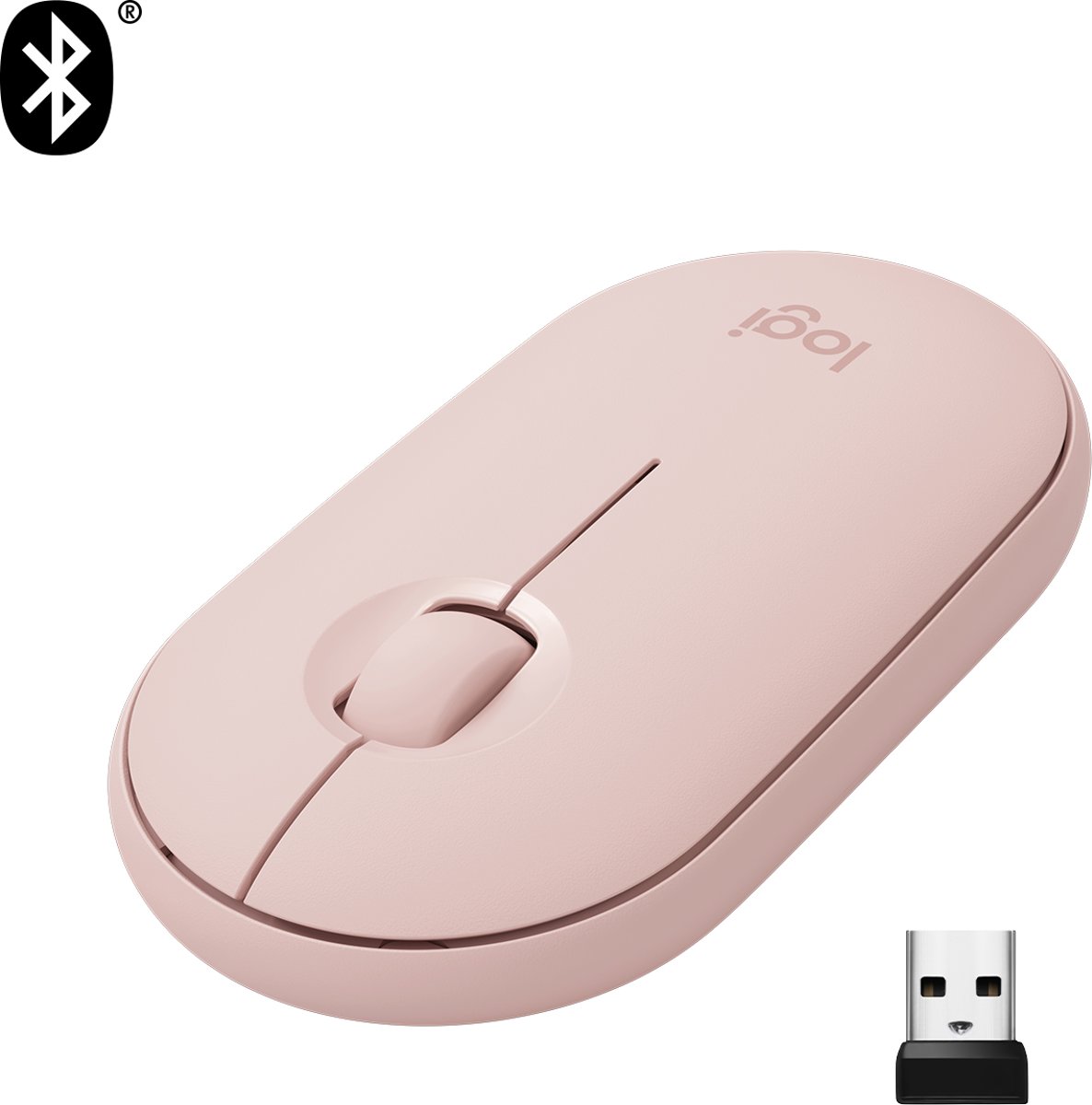   Pebble M350 - Draadloze Bluetooth Muis - Roze