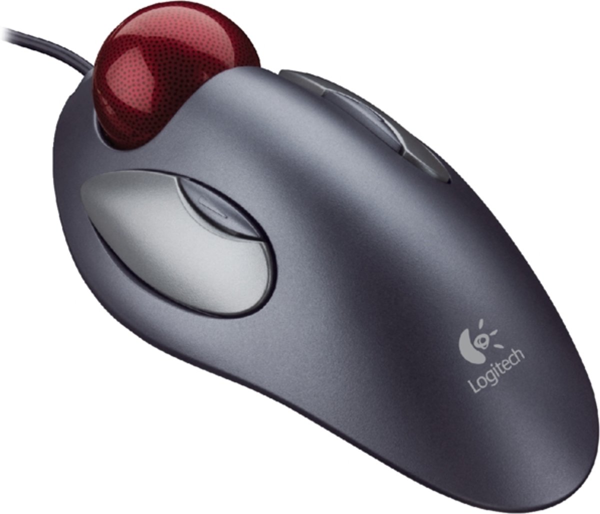 Muis logitech trackball marble grijs