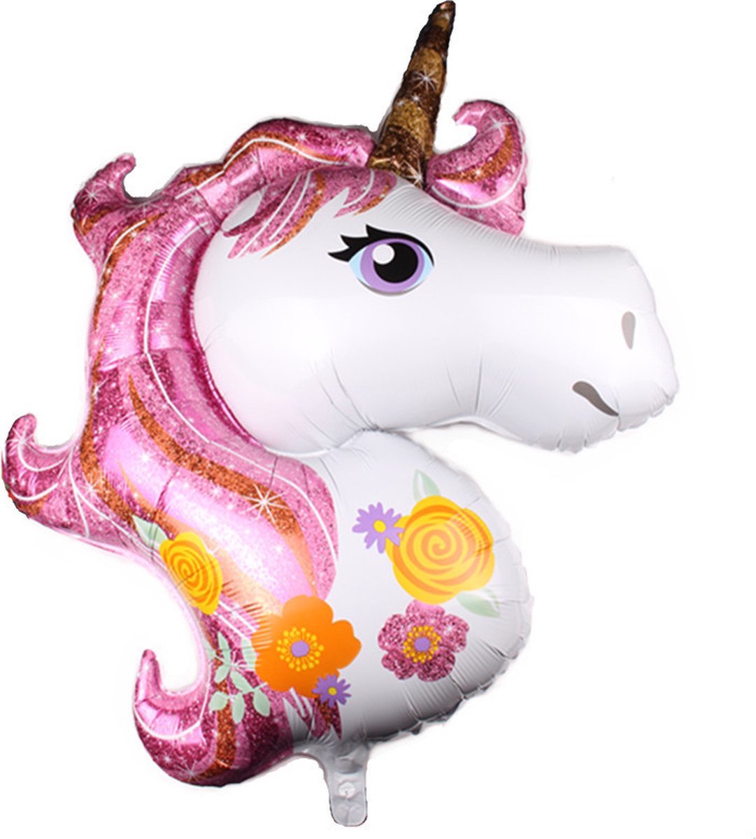 Loha-party® Unicorn Thema Versiering ballonen-Eenhoorn Helium Ballon Verjaardag Versiering-Unicorn Ballon Decoratie Feest Versiering-Macaron Ballonboog-Happy birthday-Folie ballonnen