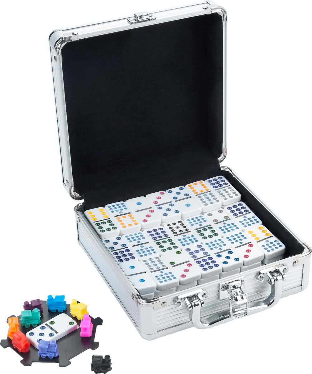 Longfield Games Domino D12 Mexican Train Aluminium Case