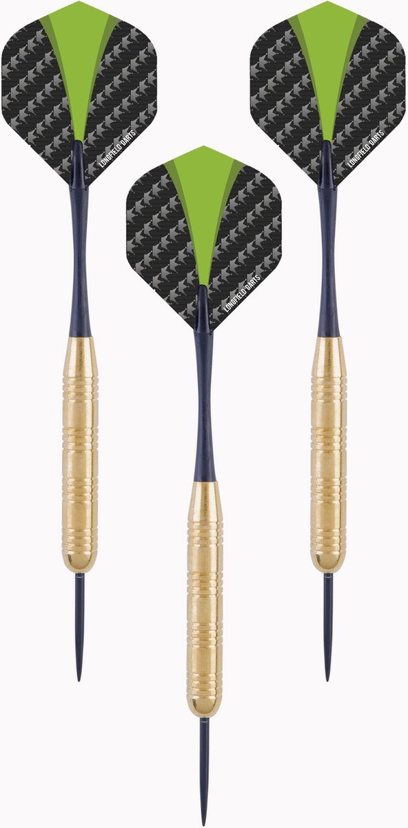 1x Set van 3 dartpijlen   darts brass 21 grams -  /darts sport artikelen pijltjes messing - Kinderen/volwassenen