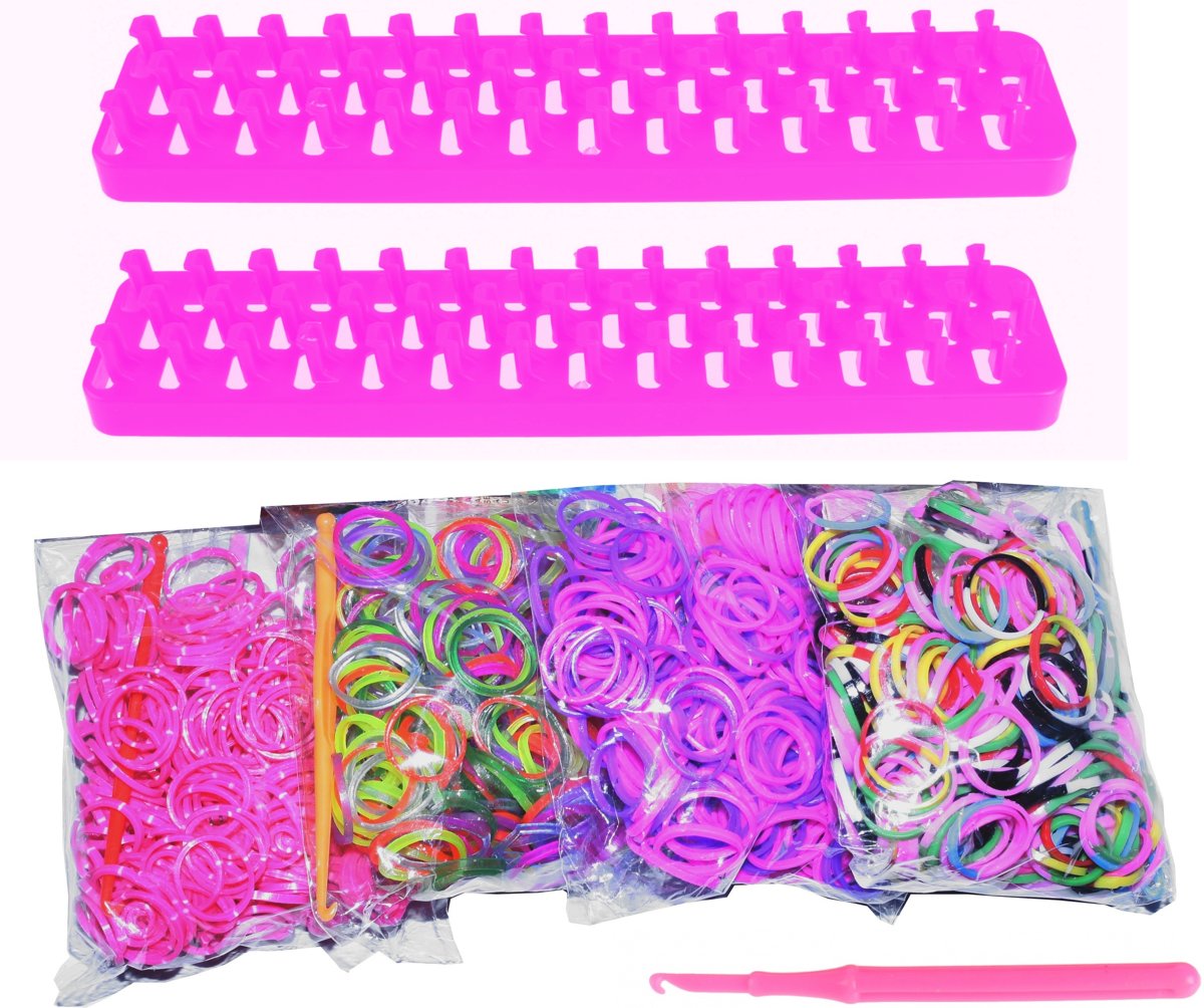 Loom Twister Loombands Fun Loom 2000-delig Felroze