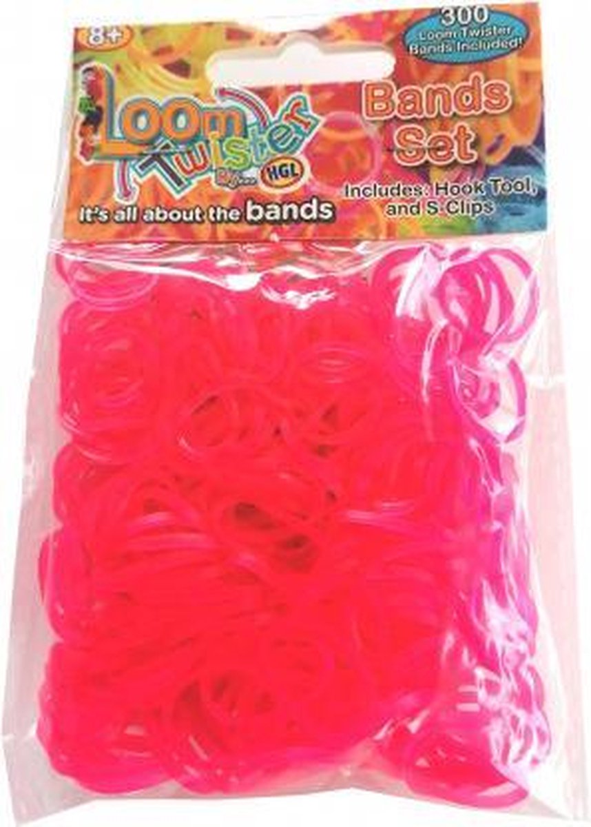 loombandjes junior rubber roze 300-delig