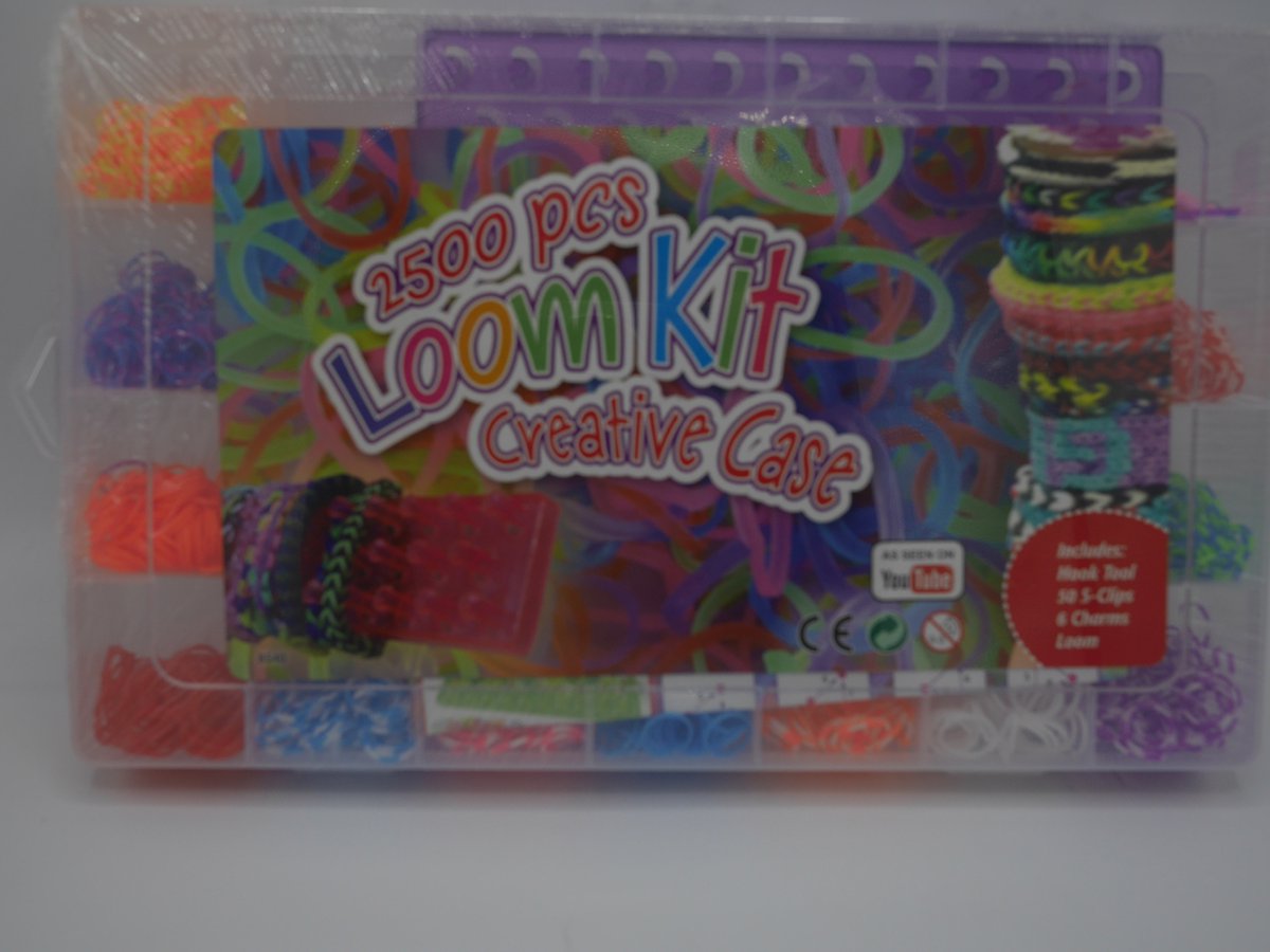 Loom kit opbergkoffer met 2500 stiekjes