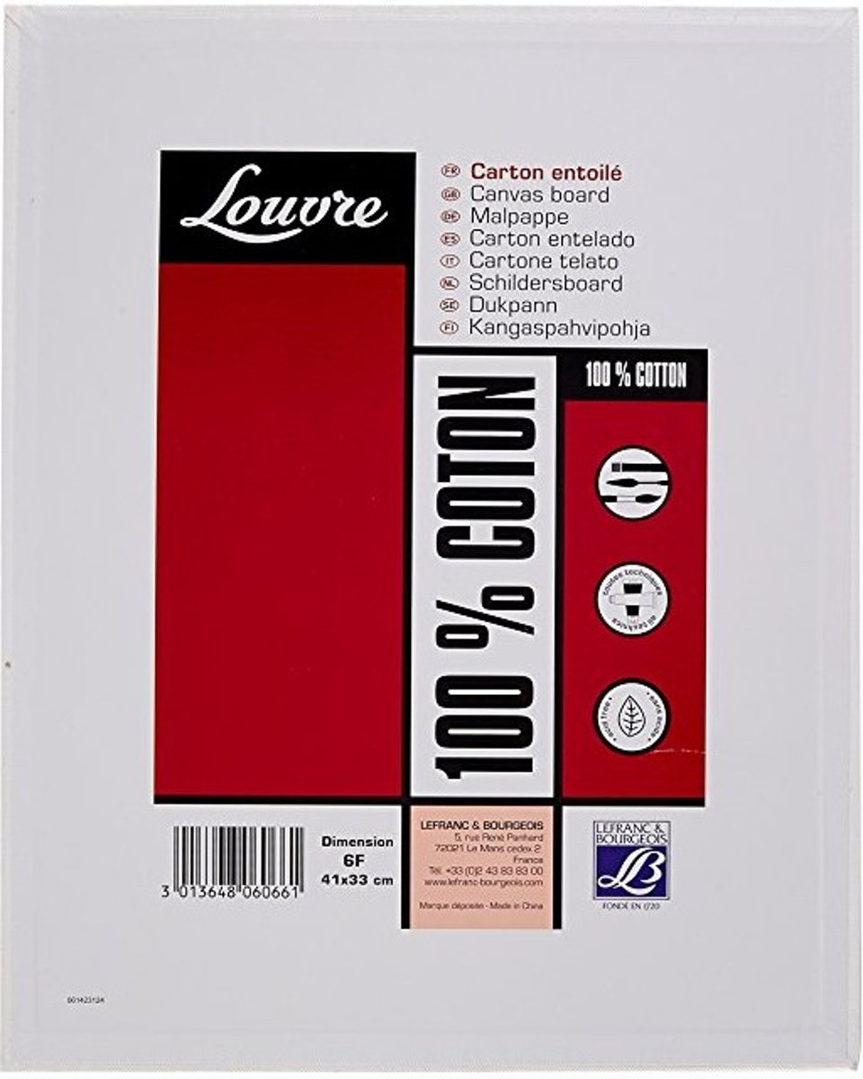 Louvre Canvas Board 13x18