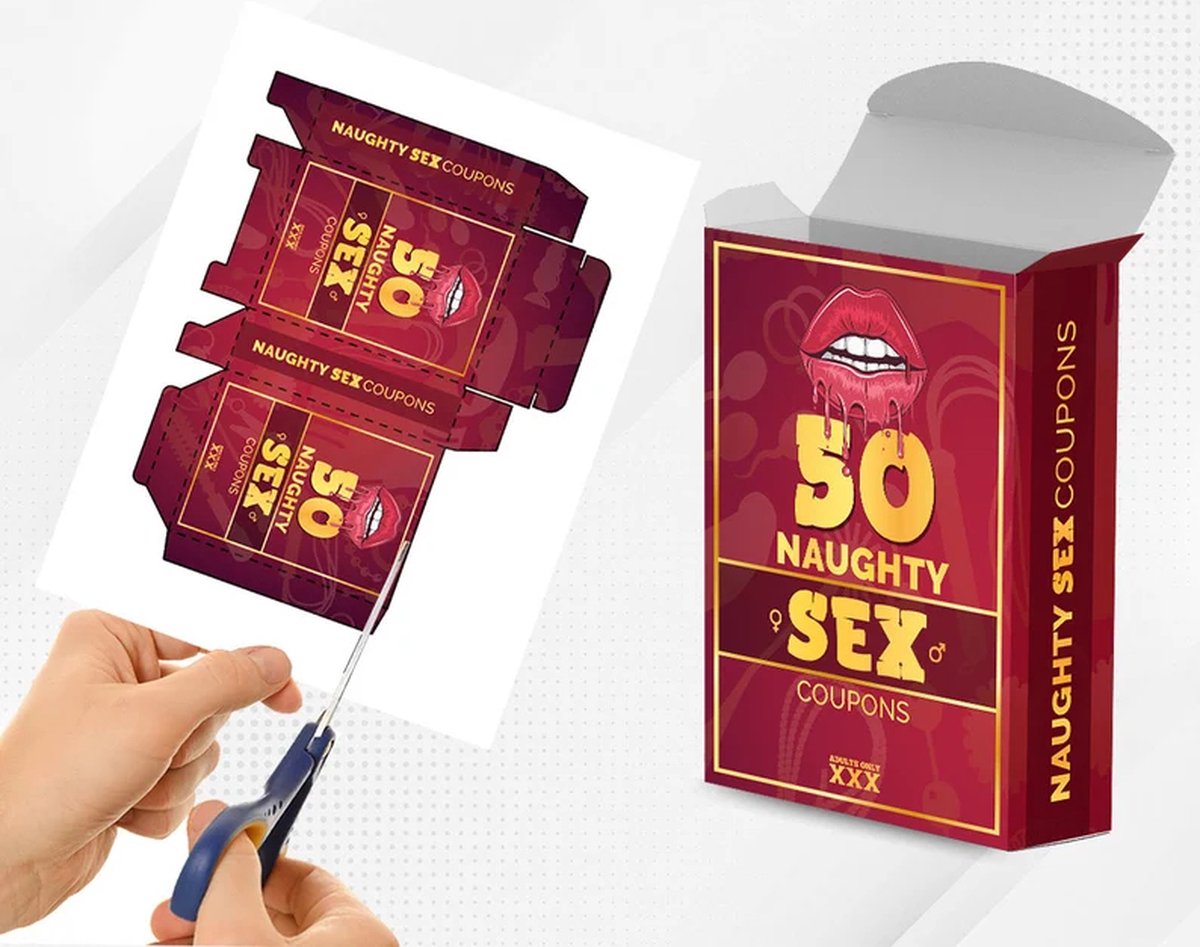 Afdrukbare Ondeugende Sex Coupons Met Doos, 50 Kinky Sex Kaarten, Sex Coupons voor Hem, Last Minute Gift, Digitale Sex Spel Coupons voor Volwassenen