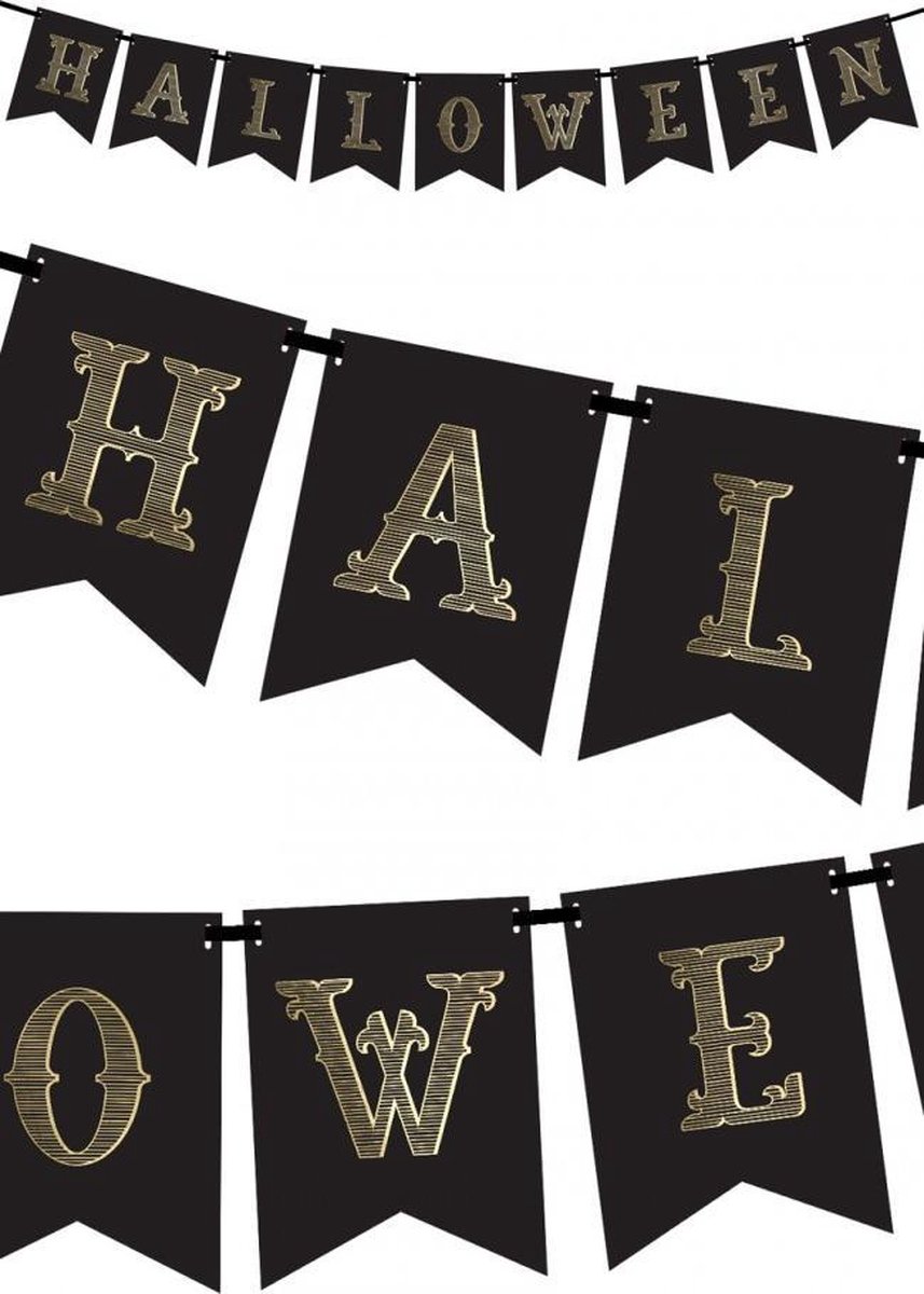 Banner halloween papier 175 cm