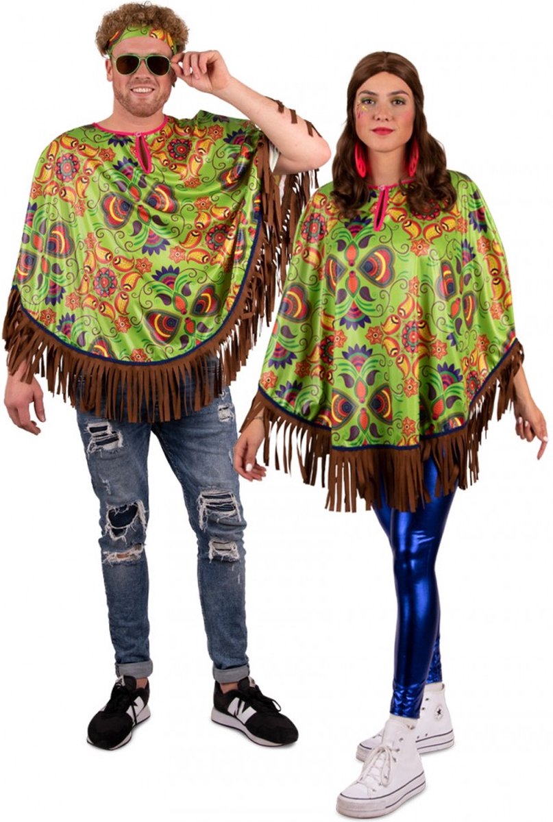 Hippie Poncho Paisley Unisex