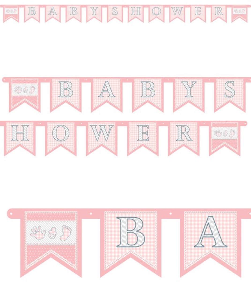 Letterguirlande BABYSHOWER meisje