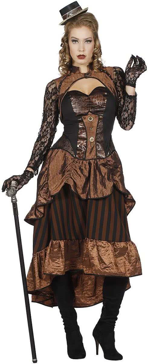 Steampunk jurk Victoria voor dame maat 36