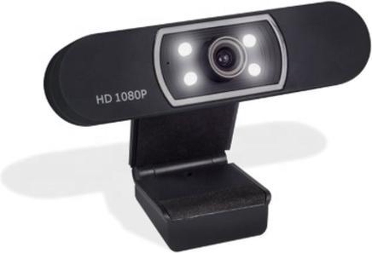 Webcam Full HD 1080P - Camera voor computer - Ingebouwde microfoon - Voor Windows & Apple