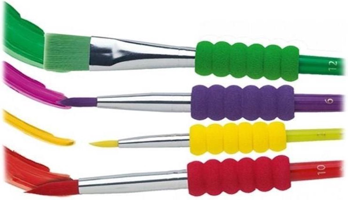 LS - Paint brush set - Kwasten set 4 verschillende maten - 4 different sizes