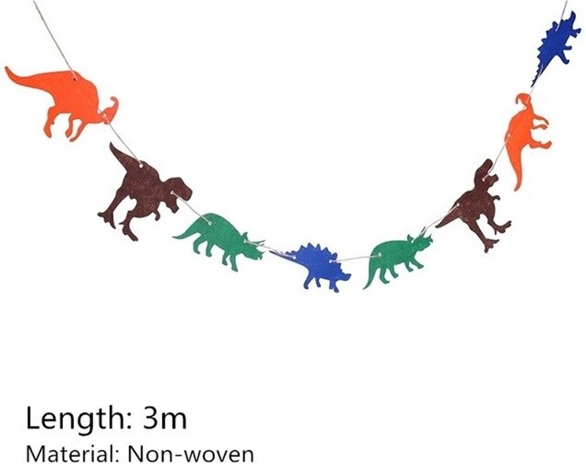 Slinger Dinosaurs Banner 3 meter - Multi Dinosaurier