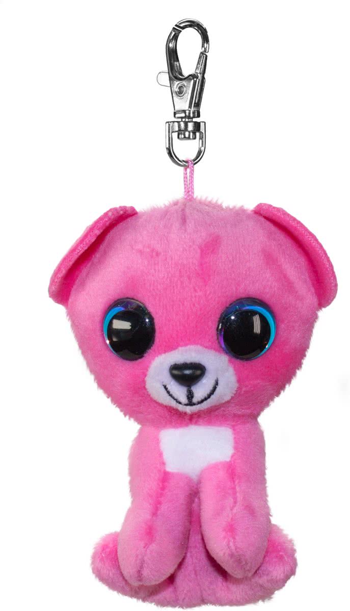 Lumo Bear Raspberry met clip - Mini - 8,5cm