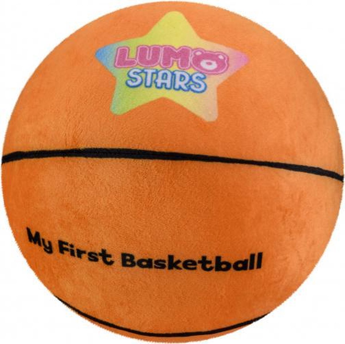 knuffel Ball Basketball 24 cm pluche oranje