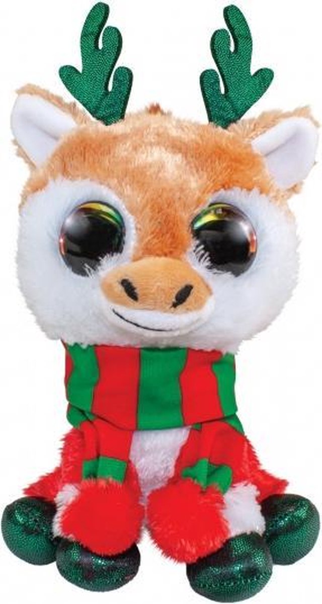 knuffel Lumo Christmas Reindeer Jul 15 cm multicolor