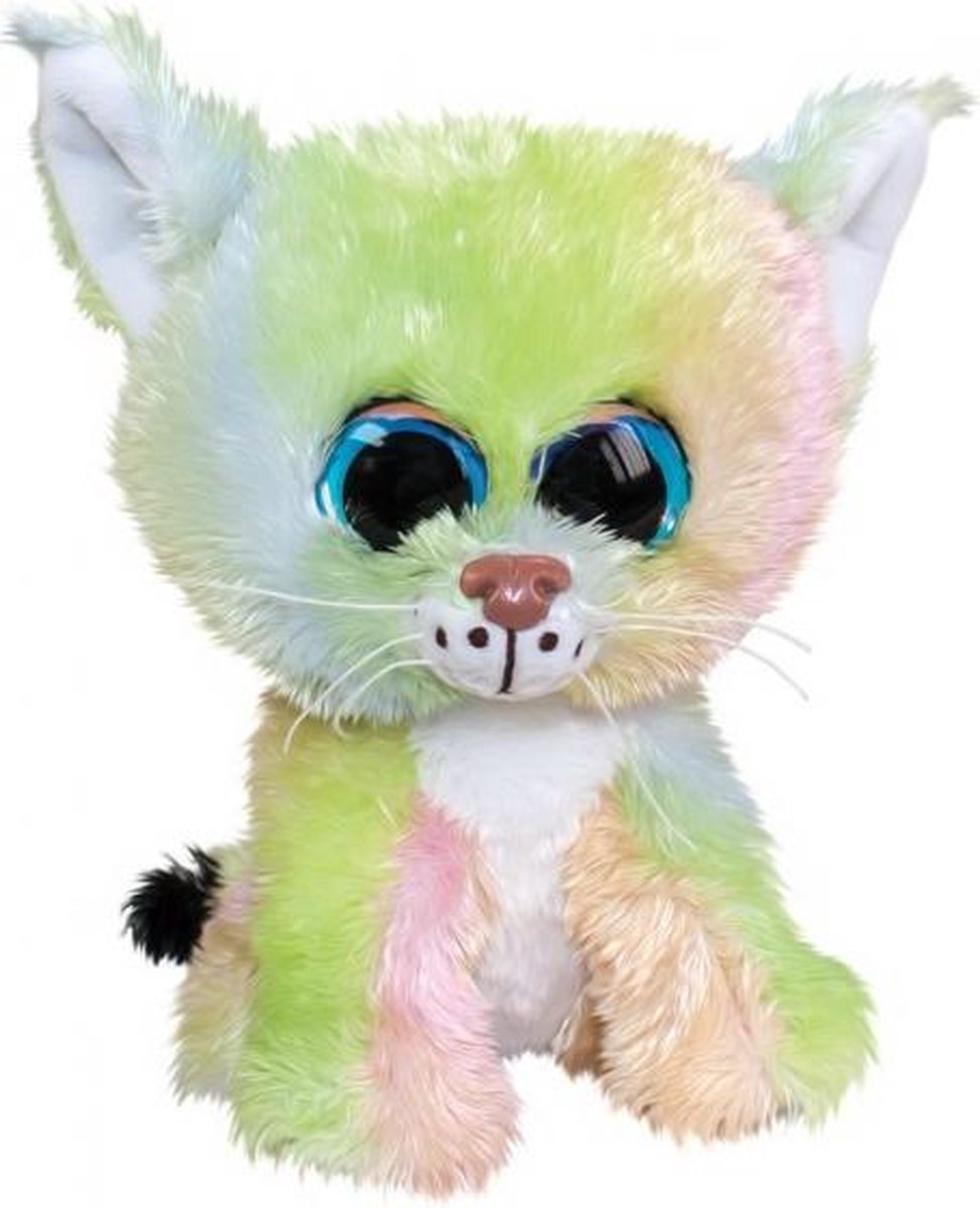 knuffel Lumo Lynx Aurora multicolor 15 cm