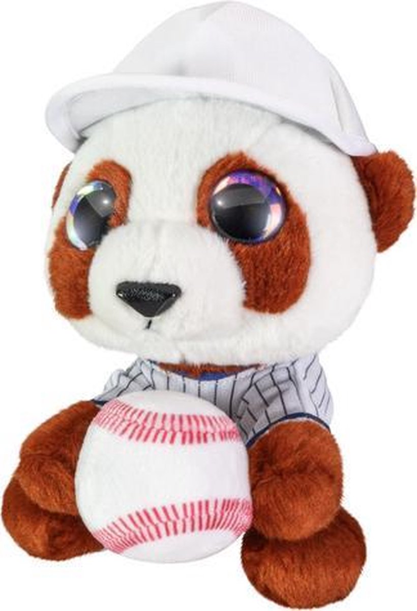 knuffel hond baseball Babe junior 15 cm pluche bruin