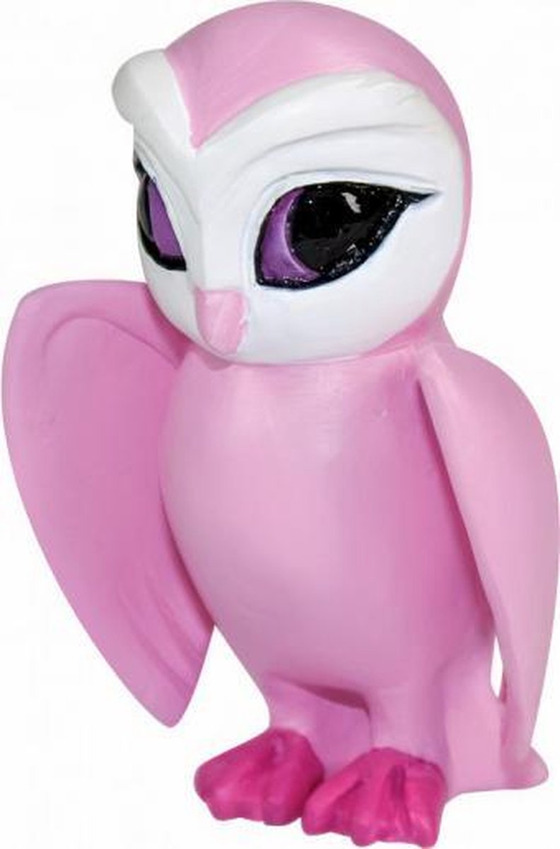 speelfiguur Pollo uil junior 10 cm ABS roze